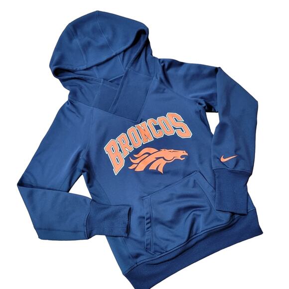 Nike NFL Denver Broncos Sweatshirt Hoodie Size Small - Picture 1 of 10